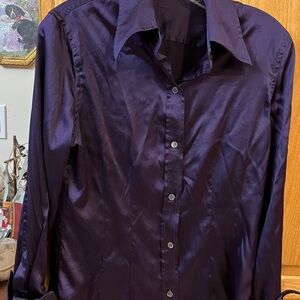 Vintage The Limited women’s blouse , 100%silk, size medium, stunning purple